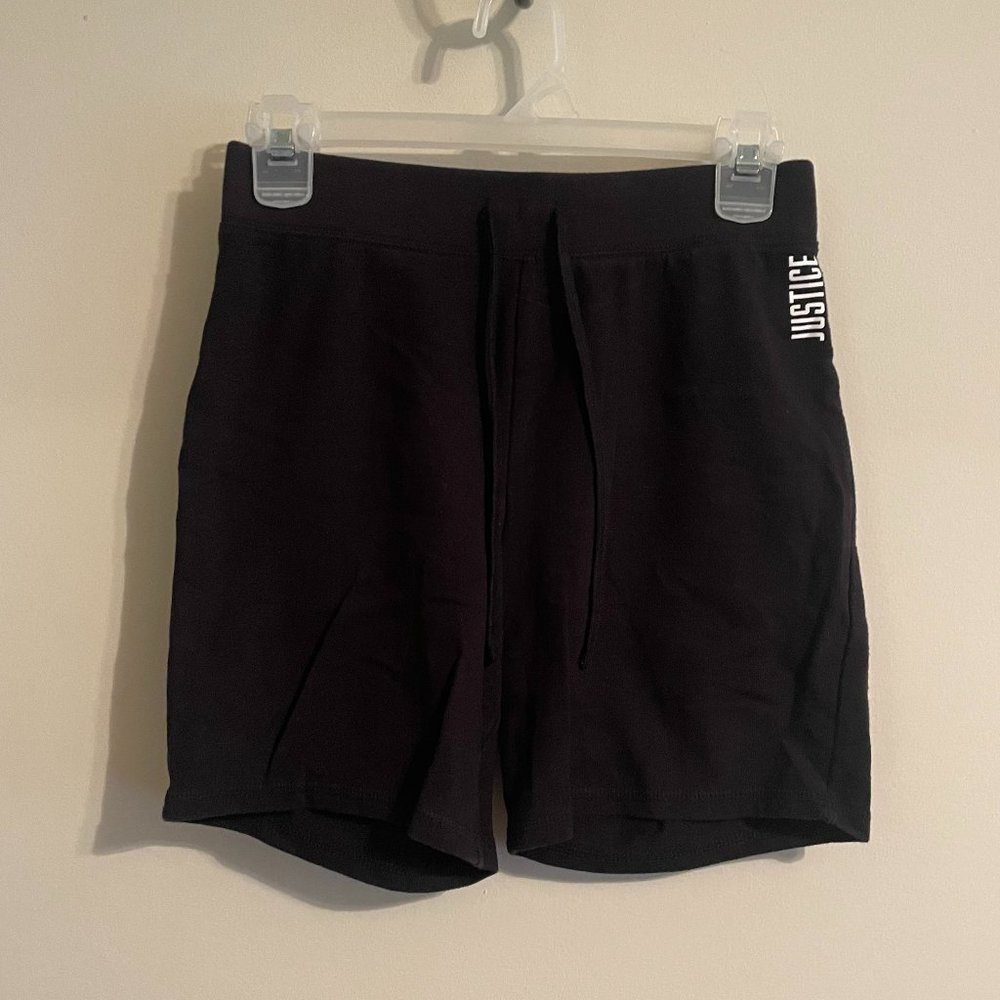 Justice Active Girls Black Shorts 14/16